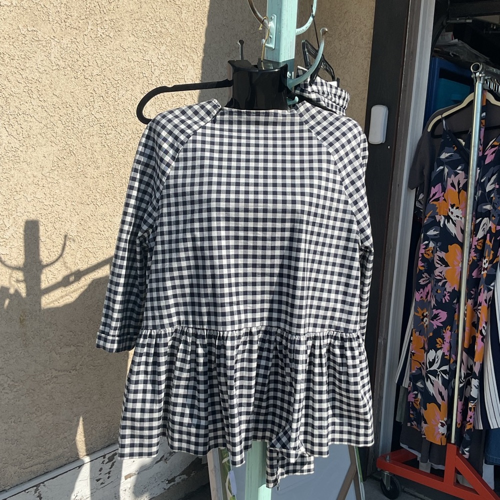 Black and White Gingham Women's Top and bottoms